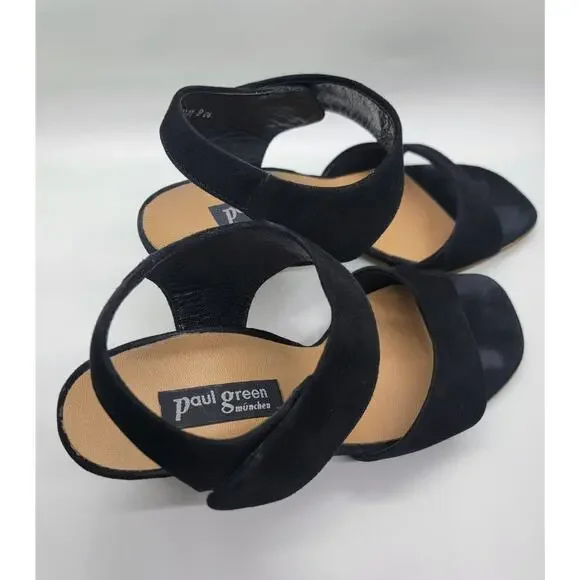 Paul Green München Women US Size 7.5 UK5 Strappy Suede Sandals Made in Austria✨ - Picture 7 of 16
